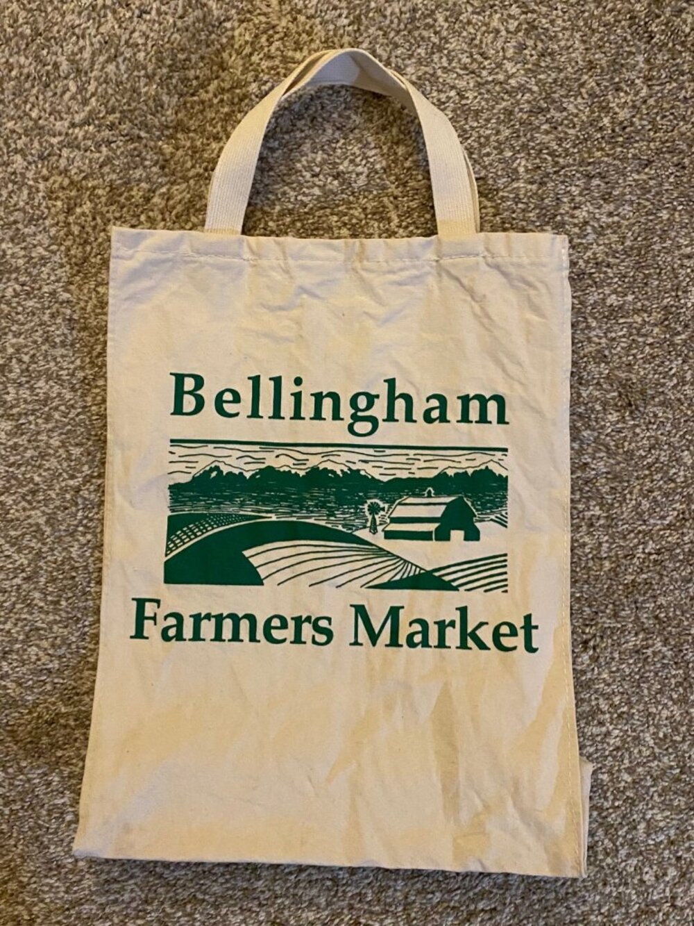 Bellingham Farmers Market Cotton Canvas Tote Bag Recyclable & Reusable